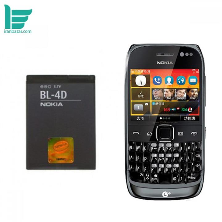 باتری موبایل نوکیا مدل BL-4U - ظرفیت 1000 میلی آمپر مناسب موبایل Nokia classic 6216